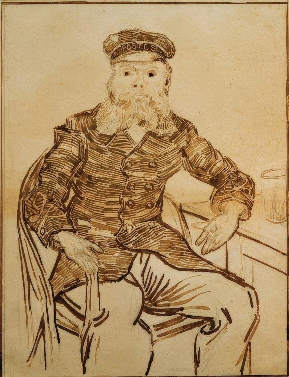 Portret van Joseph Roulin door Vincent van Gogh