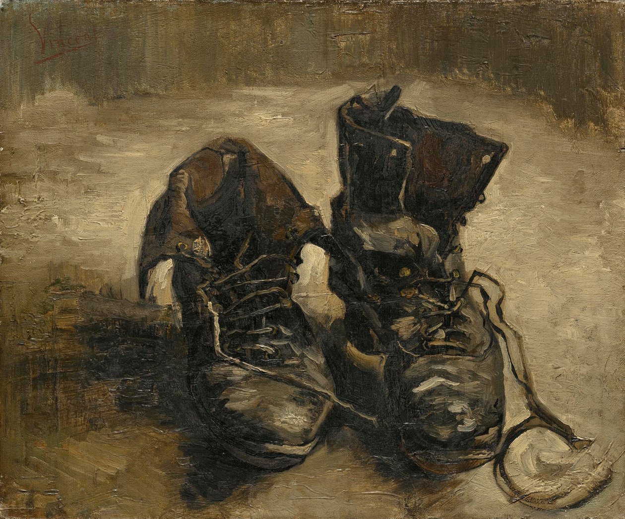 Schoenen, 1886 door Vincent van Gogh