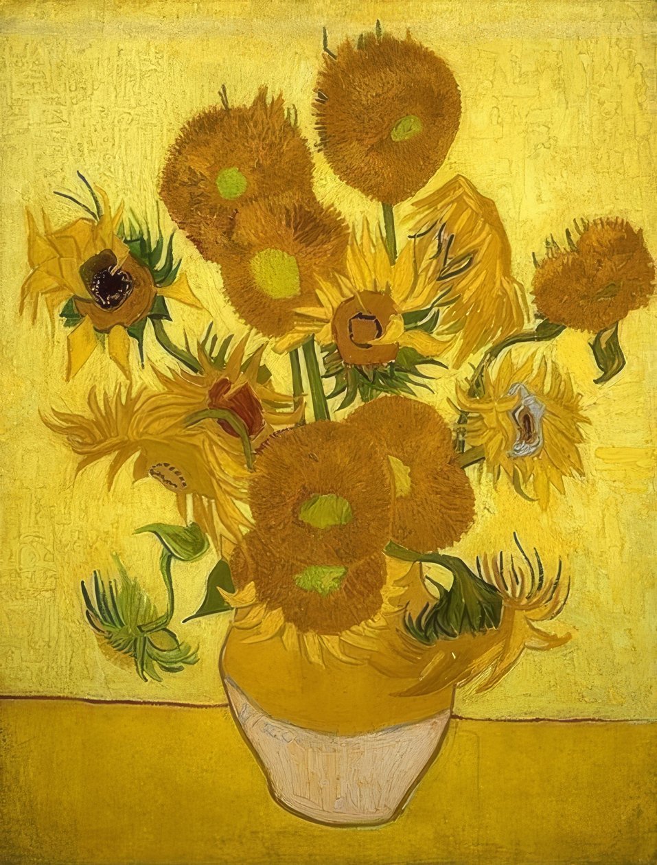 Zonnebloemen. Arles, januari 1889 door Vincent van Gogh
