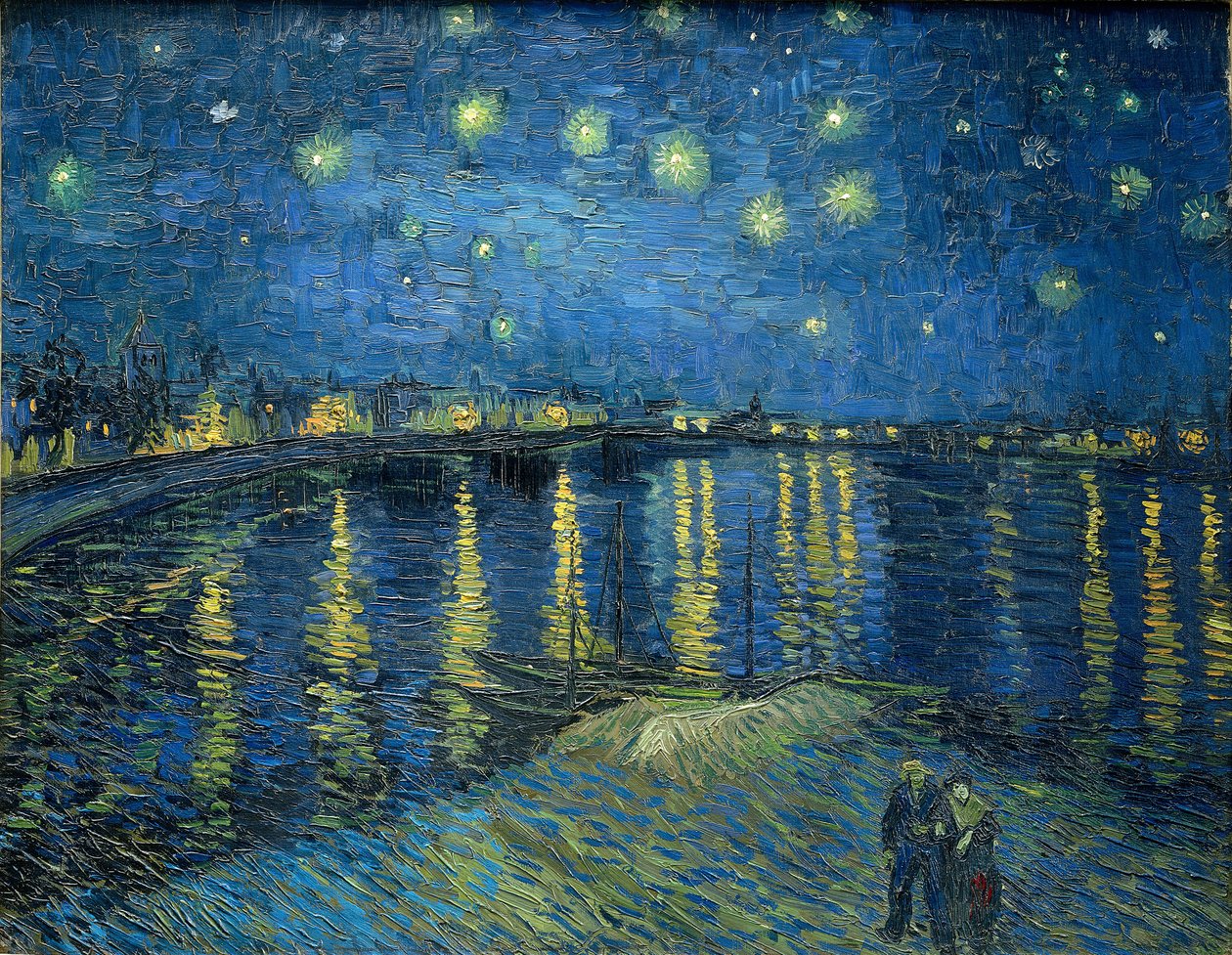 Sterrennacht boven de Rhône door Vincent van Gogh