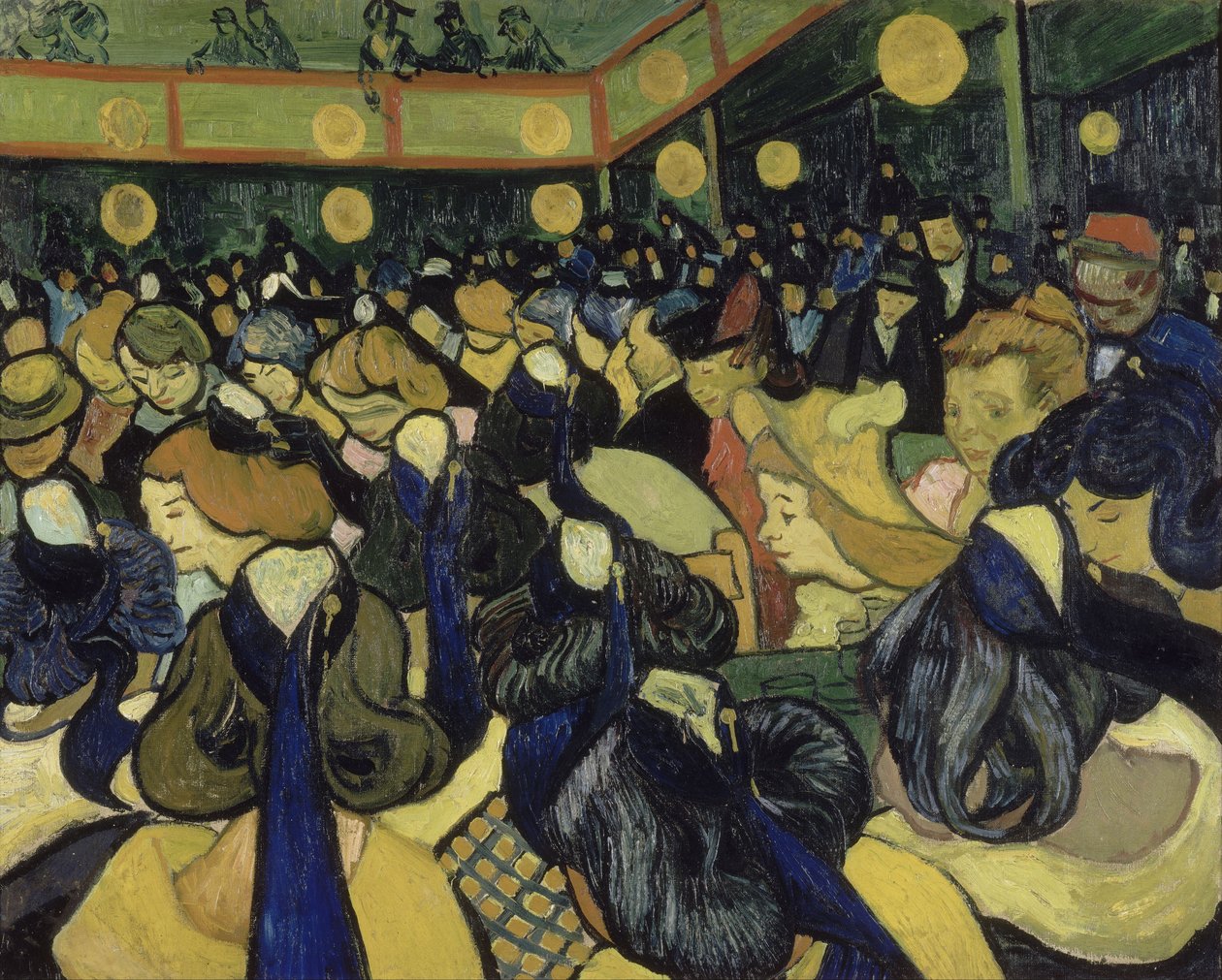 De Danszaal in Arles, 1888 door Vincent van Gogh