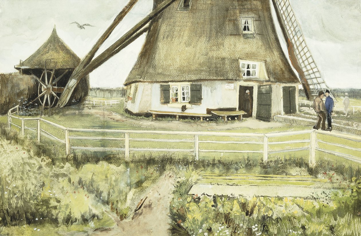 De Molen, 1881 door Vincent van Gogh