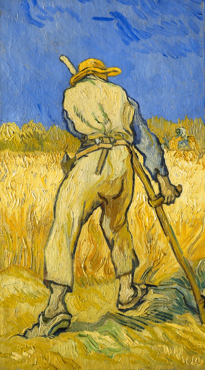 De Maaier; Le Moissonneur, 1889 door Vincent van Gogh