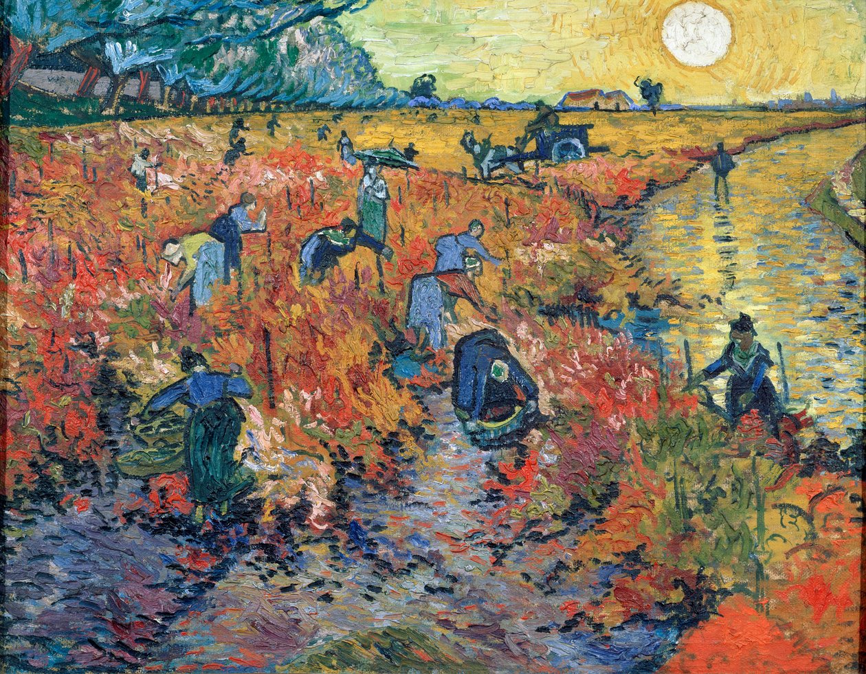 De Rode Wijngaarden in Arles door Vincent van Gogh