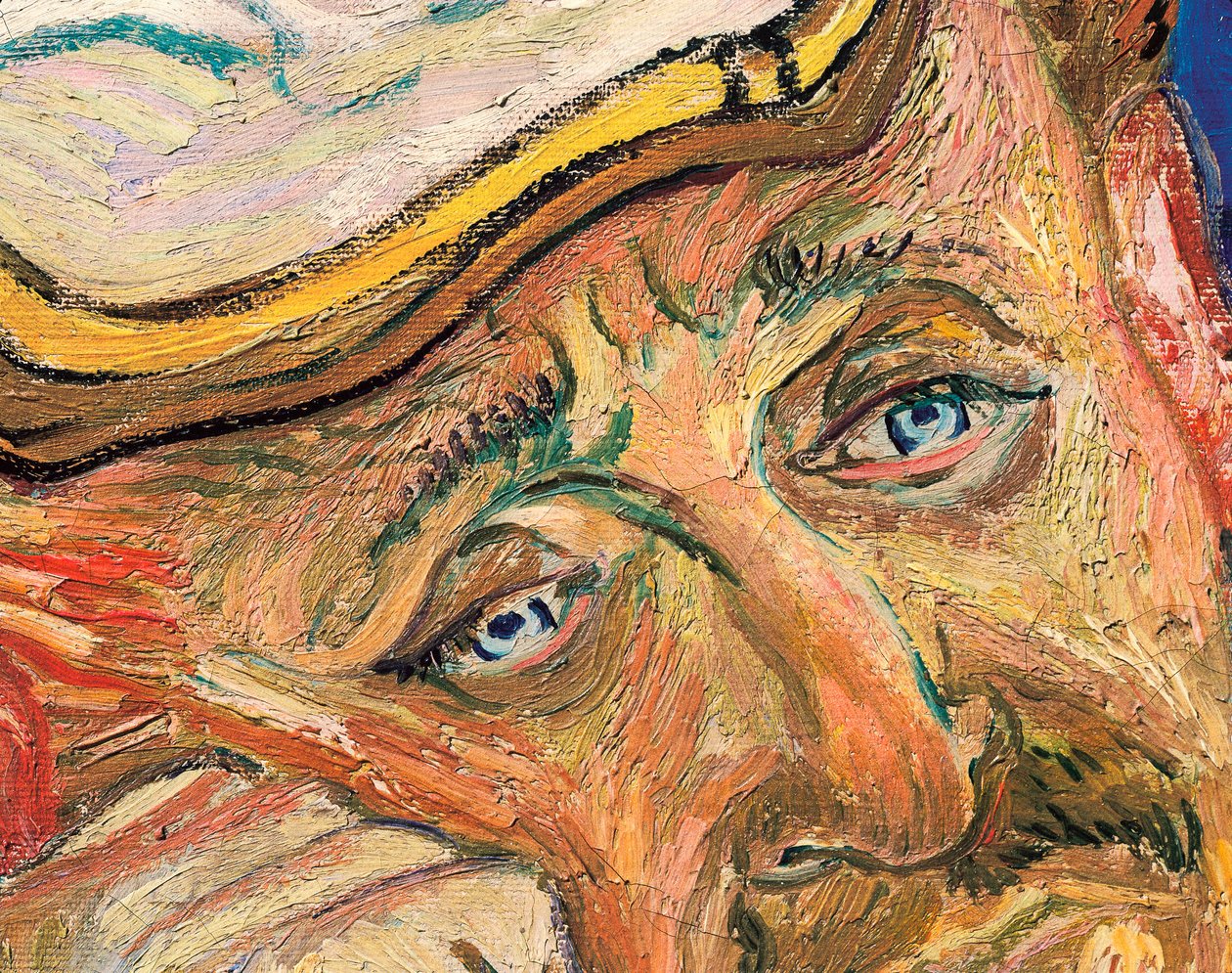 De dokter Paul Gachet (detail) door Vincent van Gogh