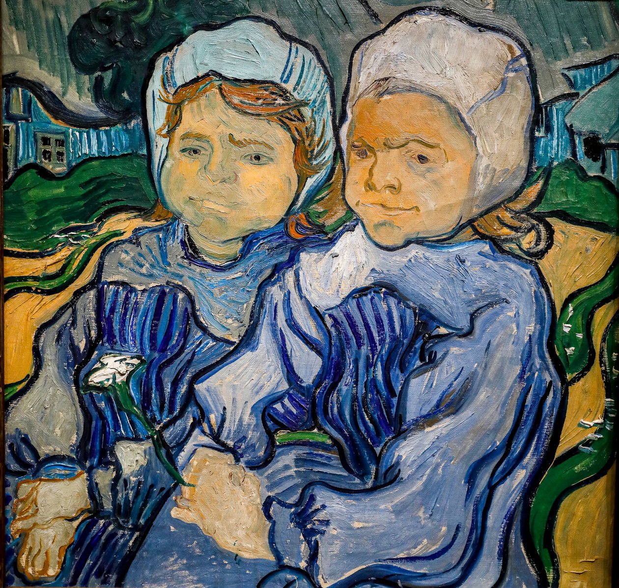 Twee kleine meisjes, deux fillettes door Vincent van Gogh