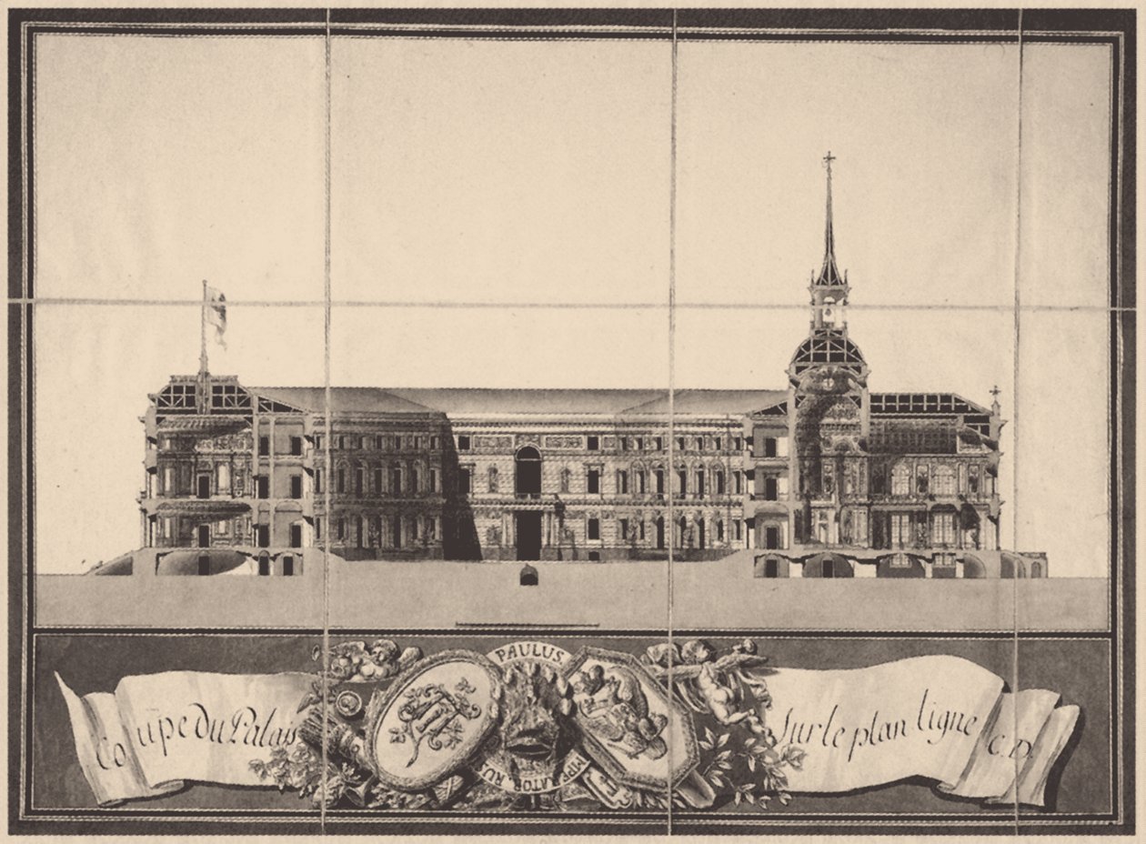 Sint-Michielskasteel in Sint-Petersburg, 1797 door Vincenzo Brenna
