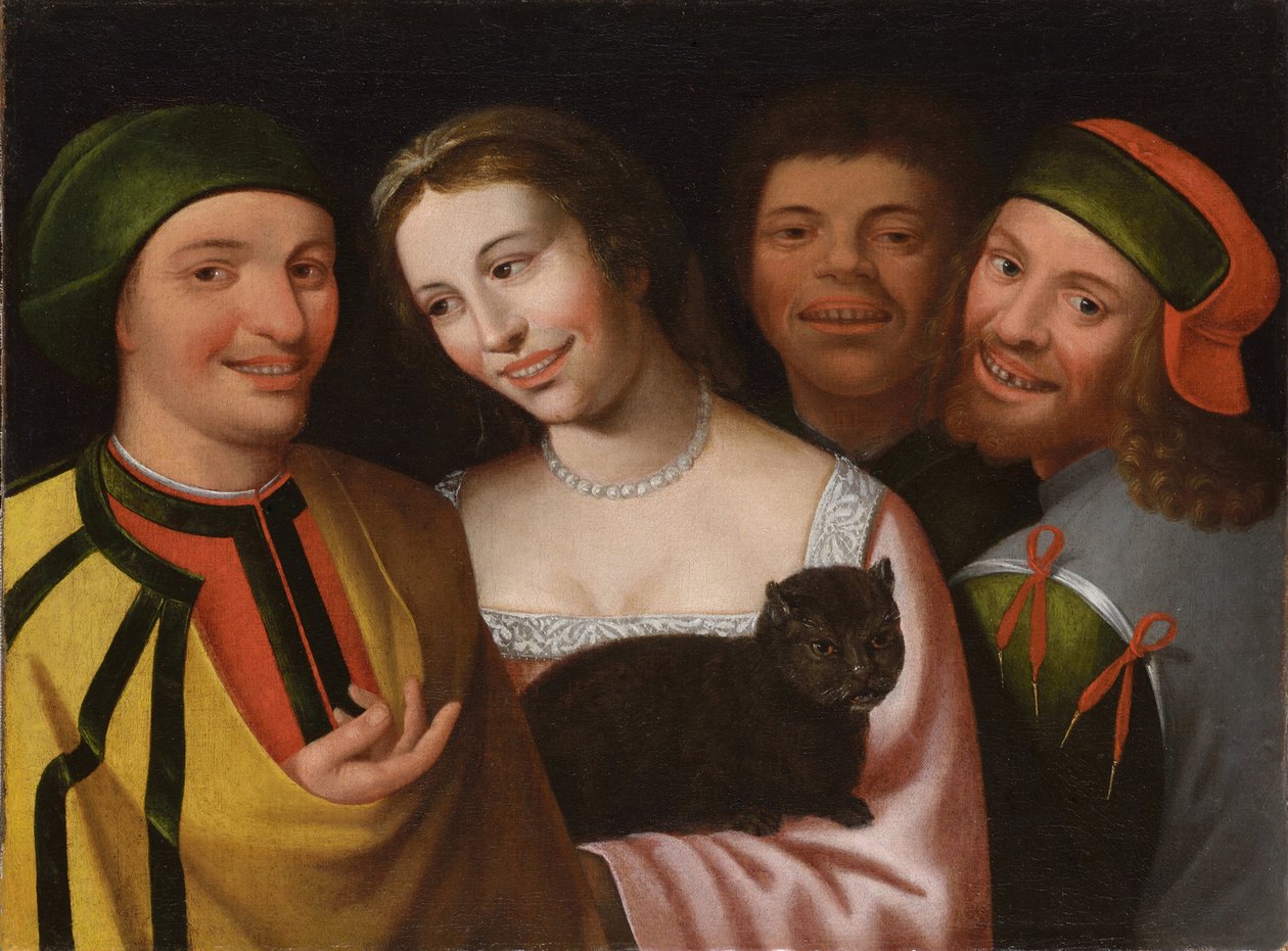Allegorie van hypocrisie door Vincenzo Campi