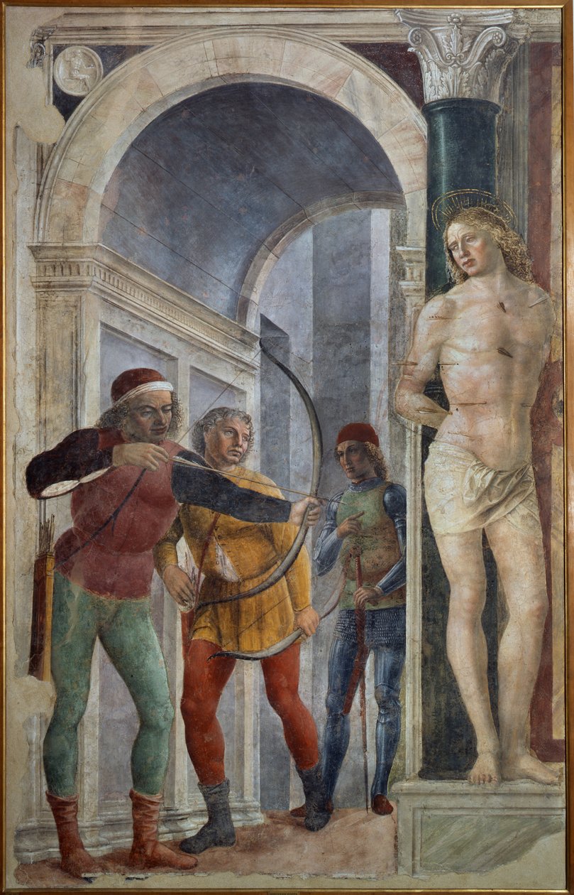 Martelaarschap van Sint Sebastiaan door Vincenzo Foppa