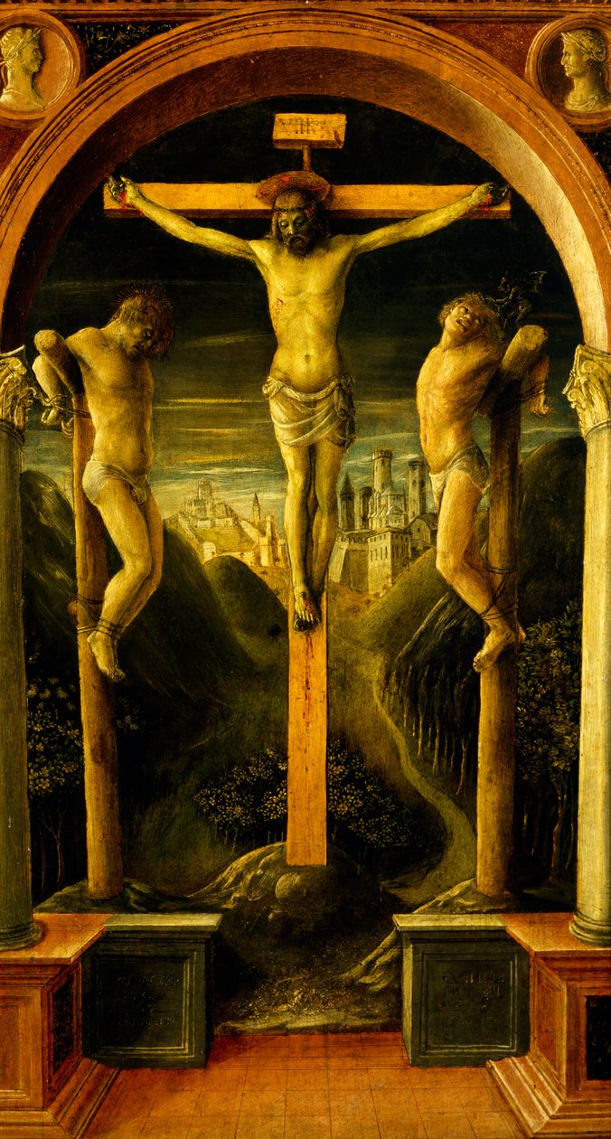 De Drie Kruisen door Vincenzo Foppa