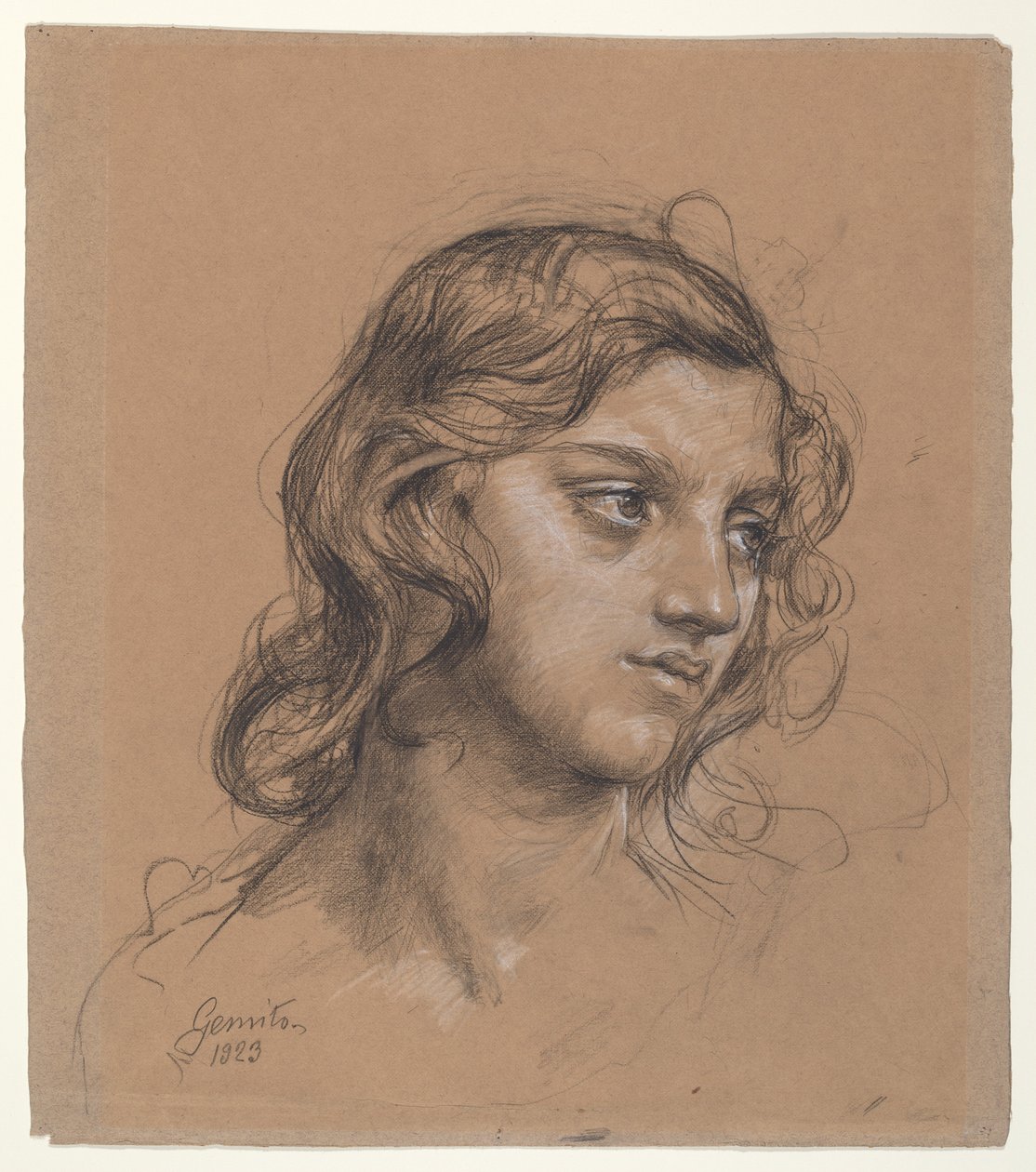 Portret van een Jongeling door Vincenzo Gemito