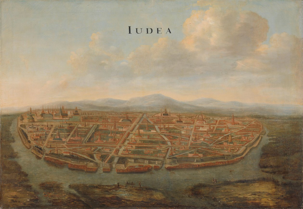 Uitzicht op Judea Ayutthaya, ca. 1662-1665 door Vingboons