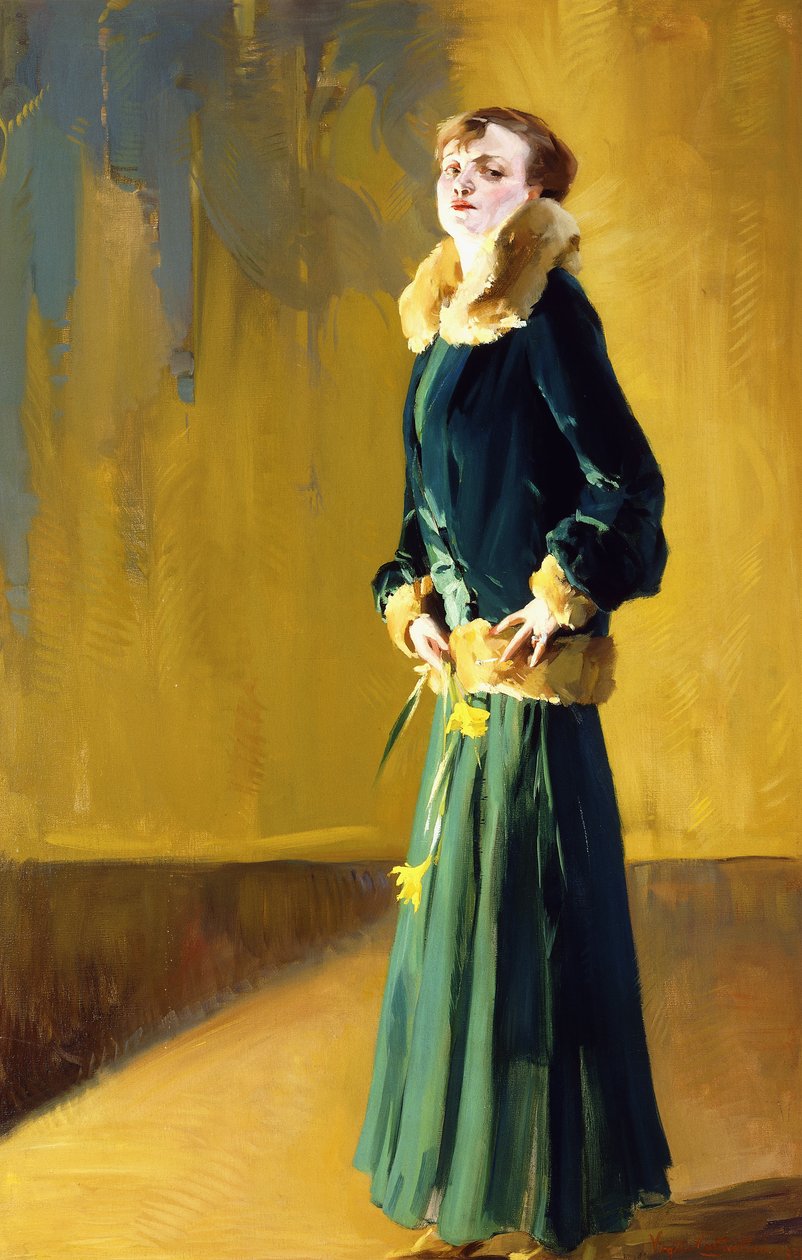 La Dama in Verde door Virgilio Constantini