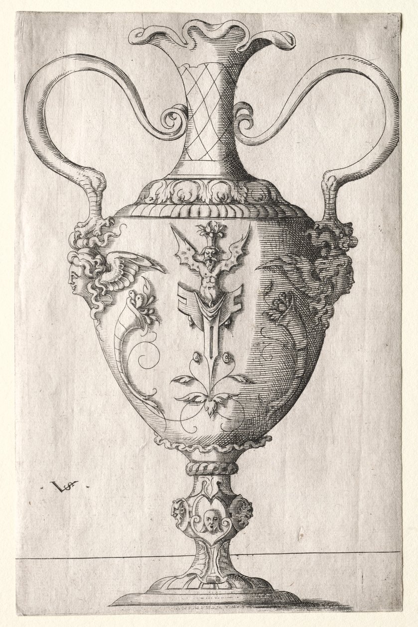 Ontwerp voor een vaas door Virgilius Solis