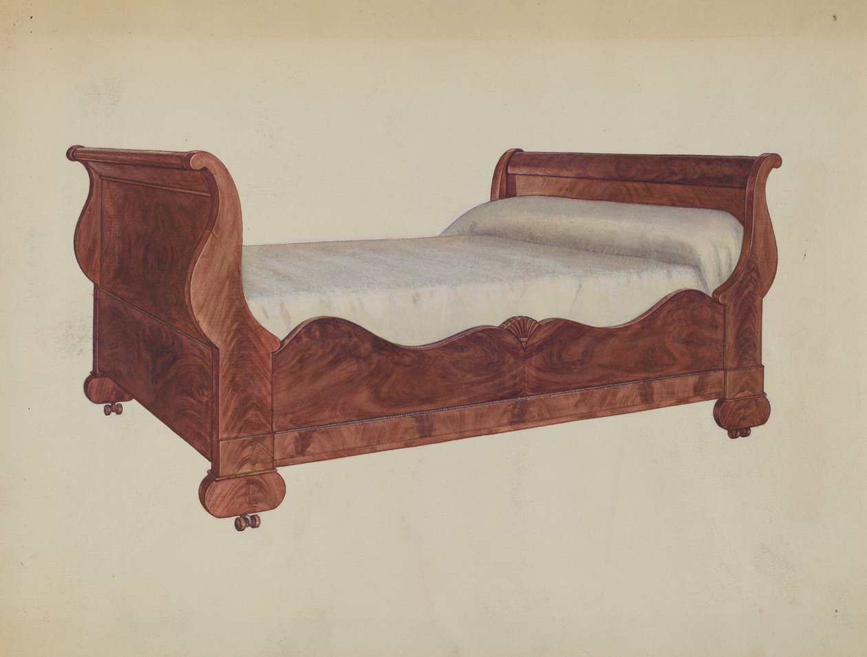 Tweepersoonsbed door Virginia Kennady