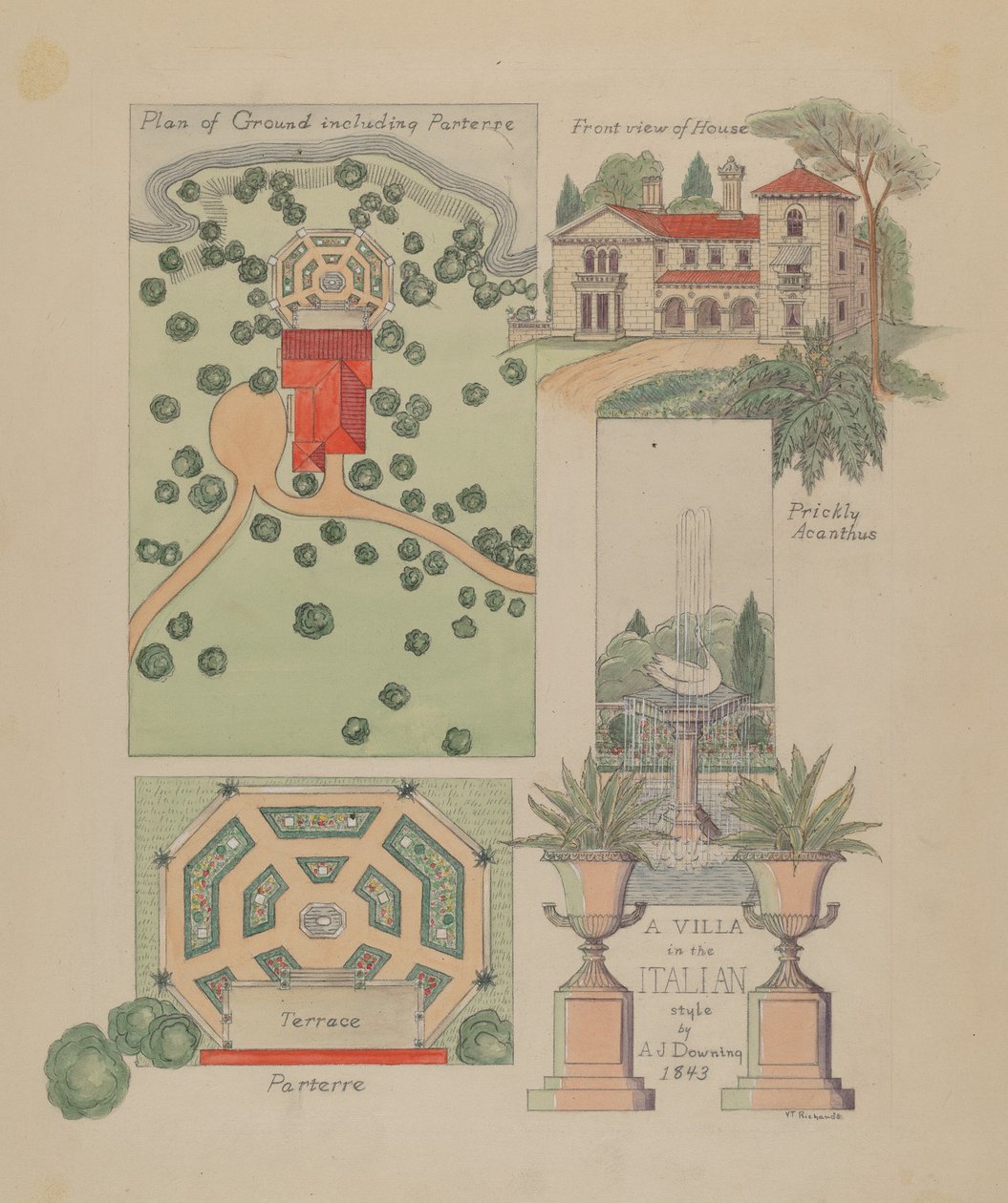 Italiaans Villaontwerp door Virginia Richards