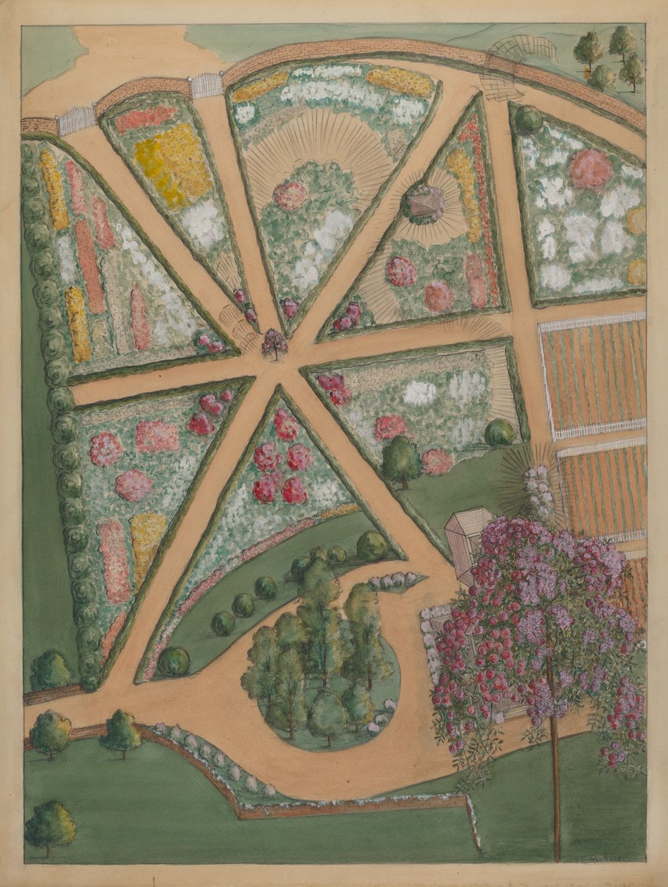 Jumel Landgoed #5, c. 1936 door Virginia Richards