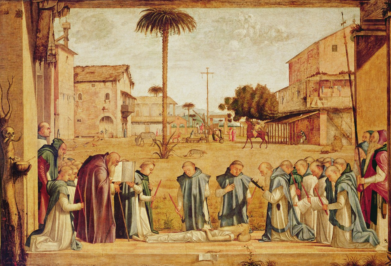 Begrafenis van St. Hiëronymus, ca. 1507-9 door Vittore Carpaccio