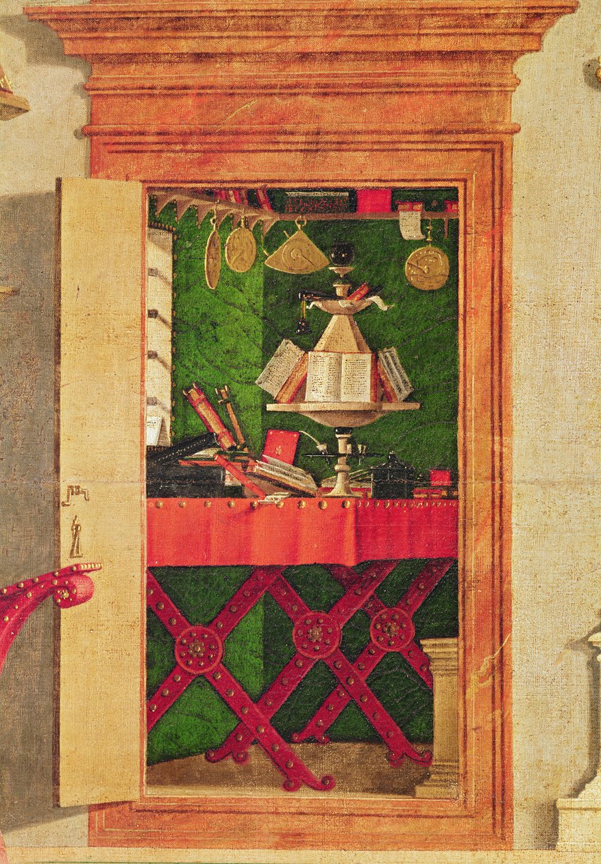 Detail van de Visie van St. Augustinus, c.1502-08 (detail) door Vittore Carpaccio