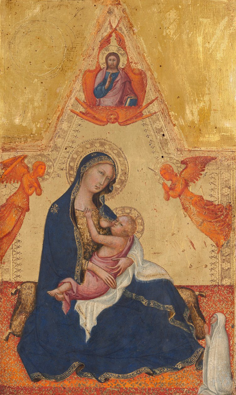 Madonna en Kind (voorzijde), c.1415 door Vittore Carpaccio