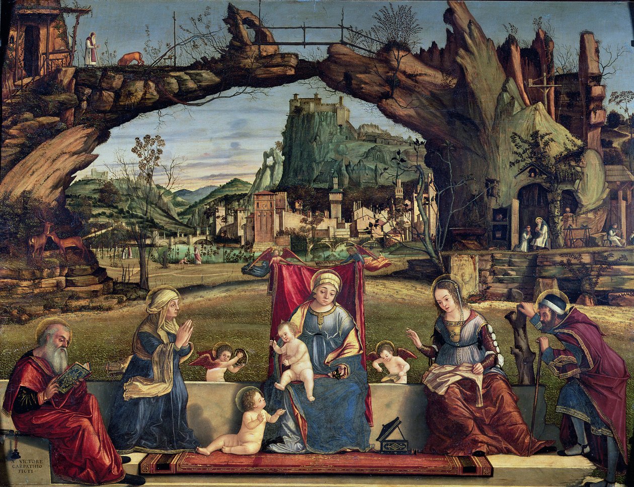 Sacra Conversazione, ca. 1500 door Vittore Carpaccio