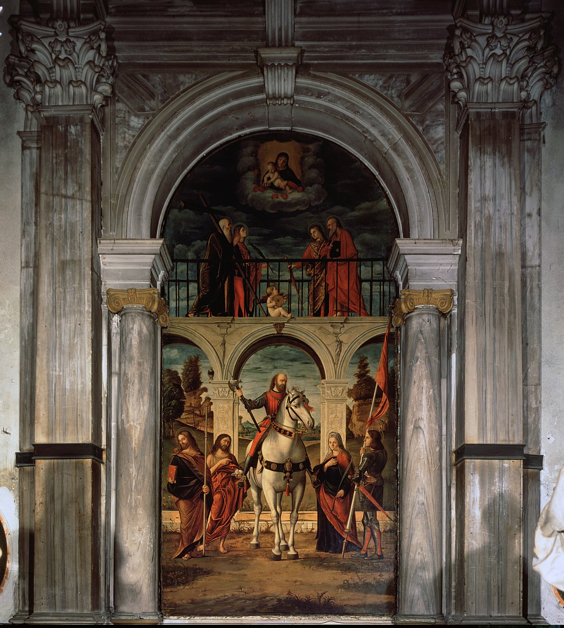 St. Vitalis en Heiligen door Vittore Carpaccio