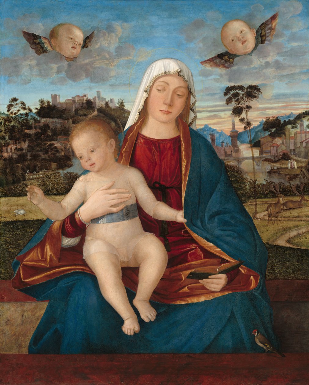 Vittore Carpaccio - Madonna en zegenend kind door Vittore Carpaccio