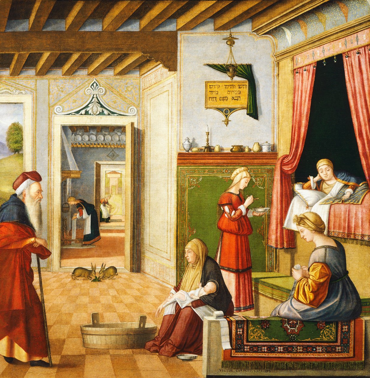 Geboorte van de Maagd door Vittore Carpaccio