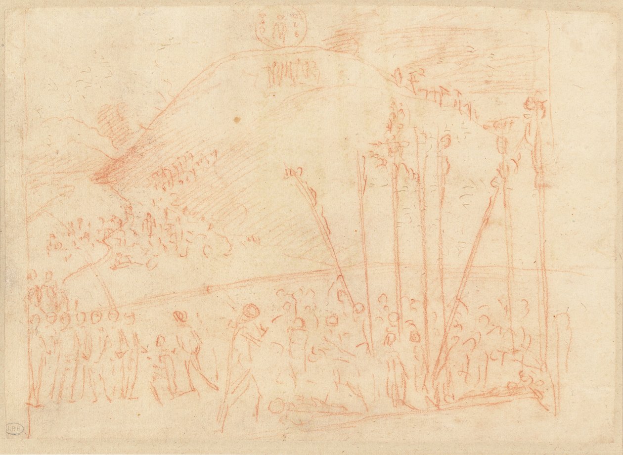 Het martelaarschap van de tienduizend door Vittore Carpaccio