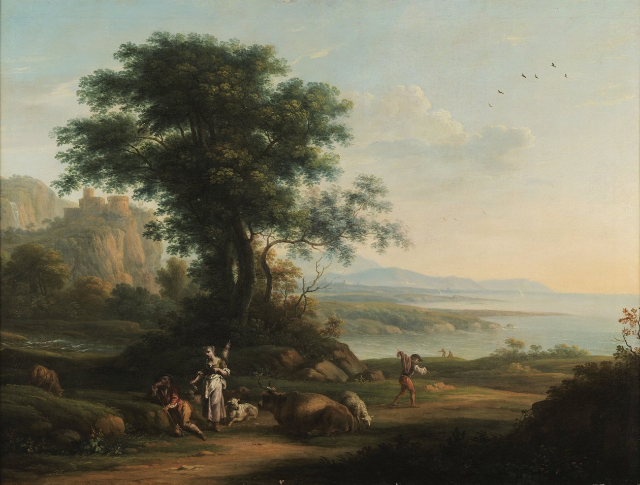 Pastorale scène door Vittorio Amedeo Cignaroli