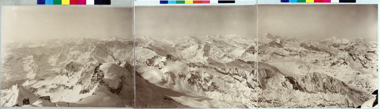 Alpen panorama door Vittorio Sella