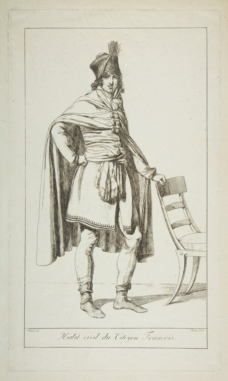 Burgerkleding van de Franse burger door Vivant Denon