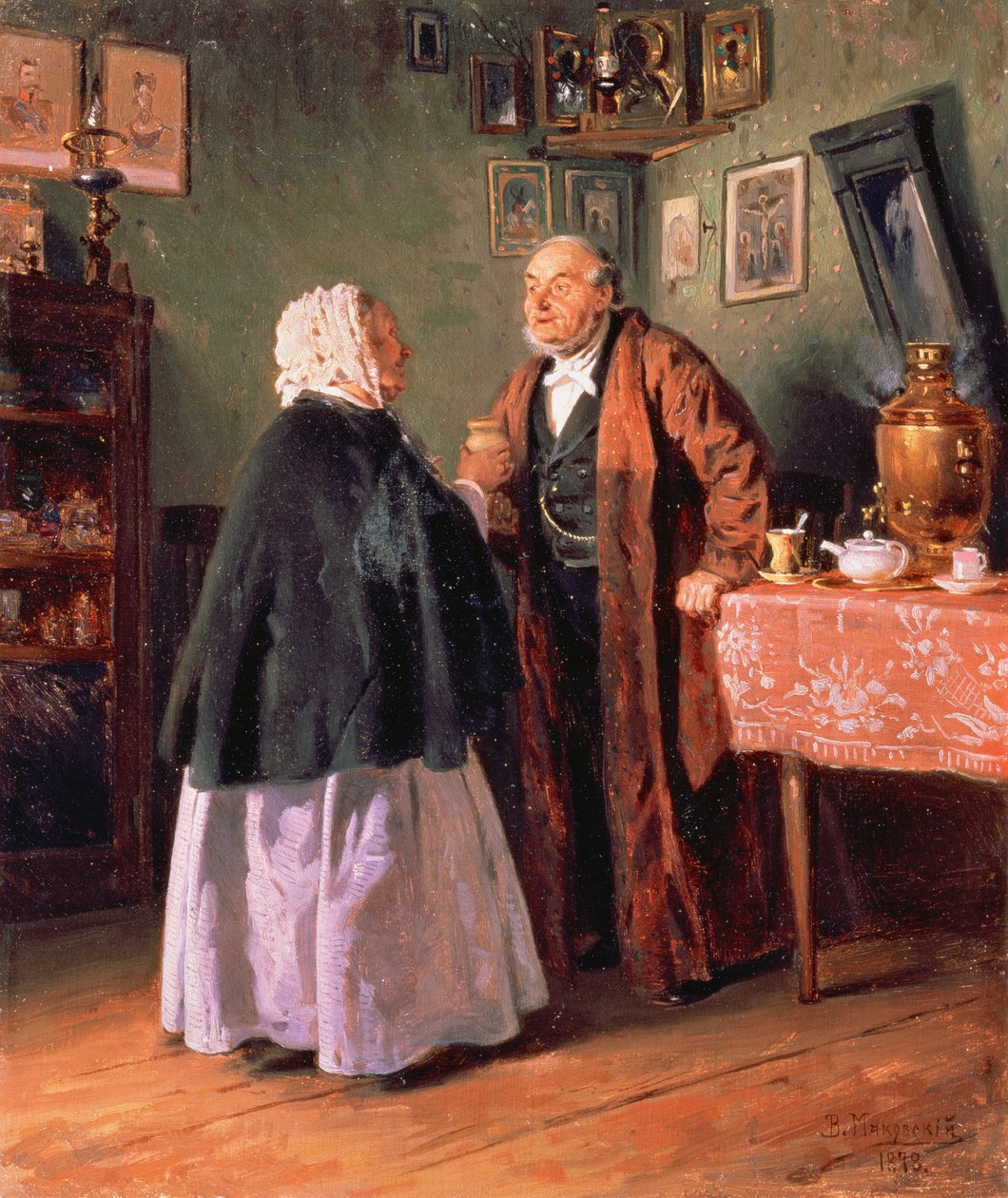 Gefeliciteerd door Vladimir Egorovic Makovsky