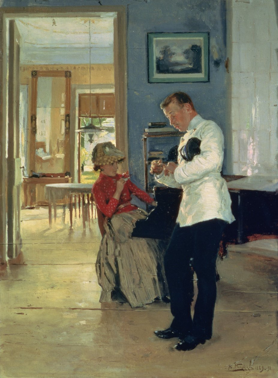 Liefdesverklaring door Vladimir Egorovic Makovsky