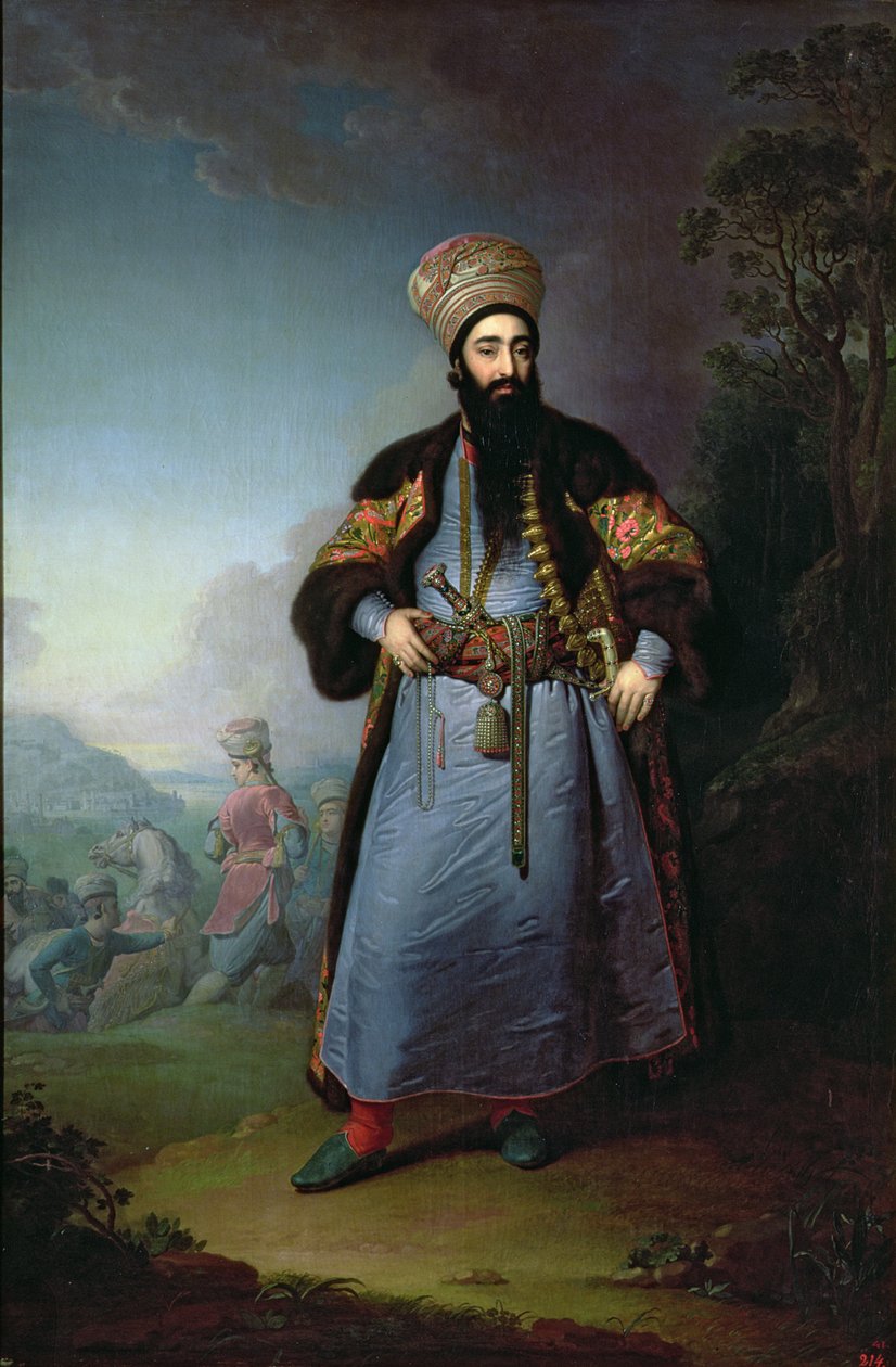 Portret van Murtaza-Kuli-Khan (gest. 1800) broer van Aga-Mahommed, de Perzische Shah, 1796 door Vladimir Lukich Borovikovsky