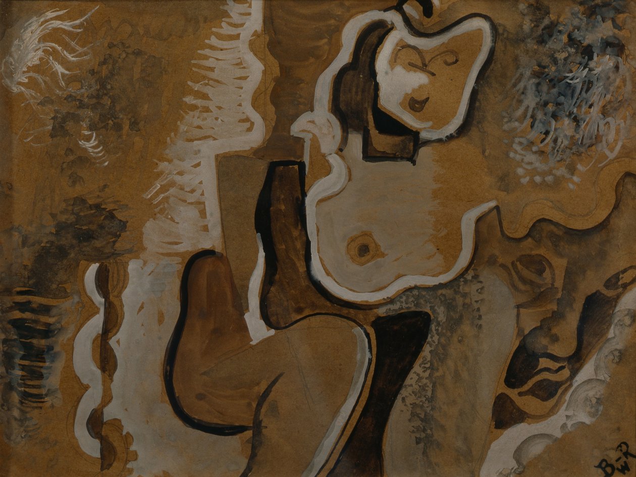 Abstracte compositie, ca. 1913 door Daniel Vladimir Baranoff Rossine