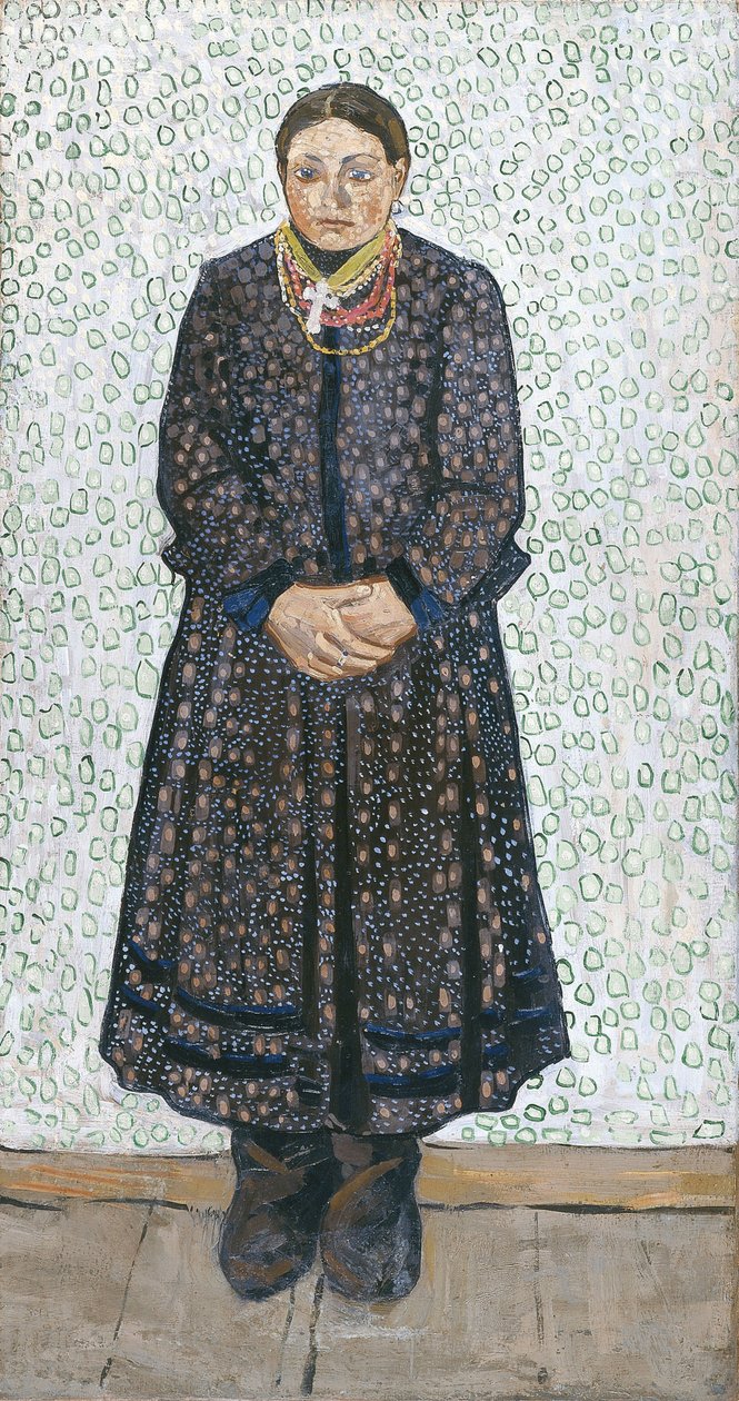 Oekraïense boerin, 1910-1911 door Vladimir Davidovich Burliuk
