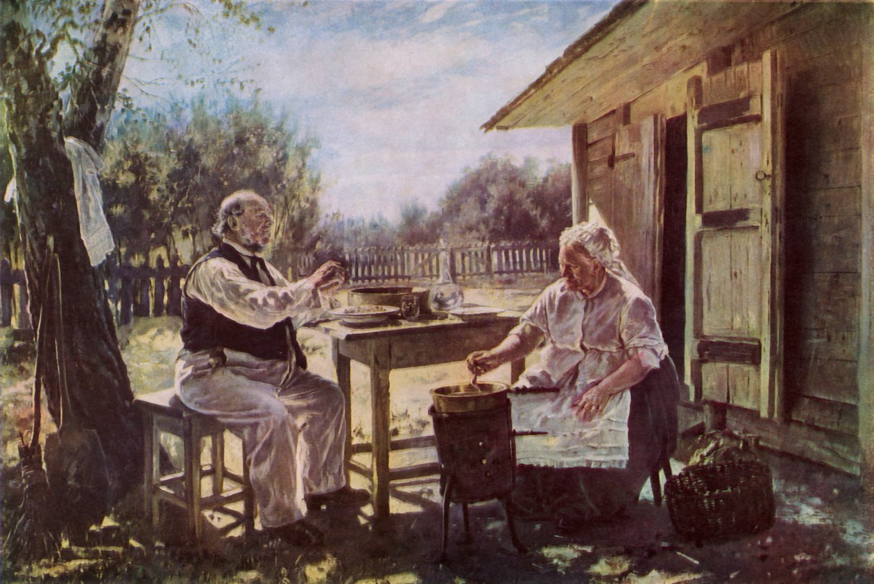 Jam maken door Vladimir Egorovic Makovsky