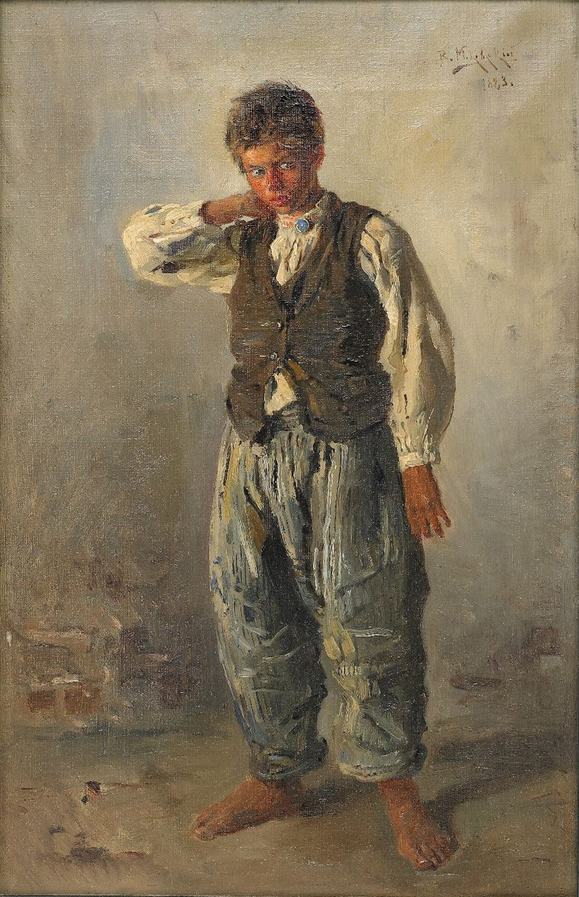 De jonge straatjongen, 1883 door Vladimir Egorovic Makovsky