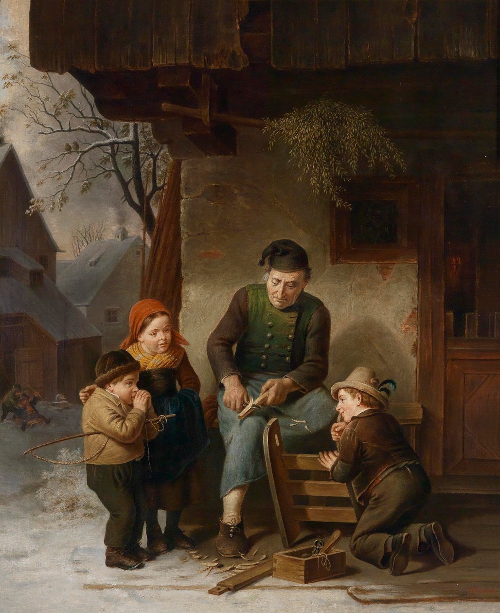 De slede snijder door W. Geisler