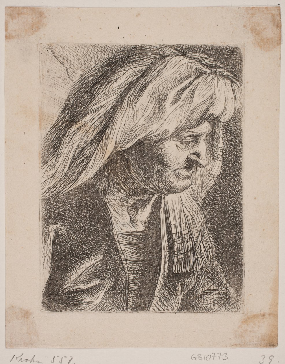 Oude Italiaanse vrouw door W.A. Müller