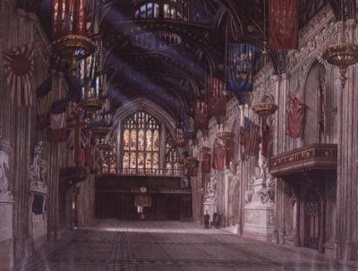 Interieur van het Guildhall door W.D. Radcliffe Beresford