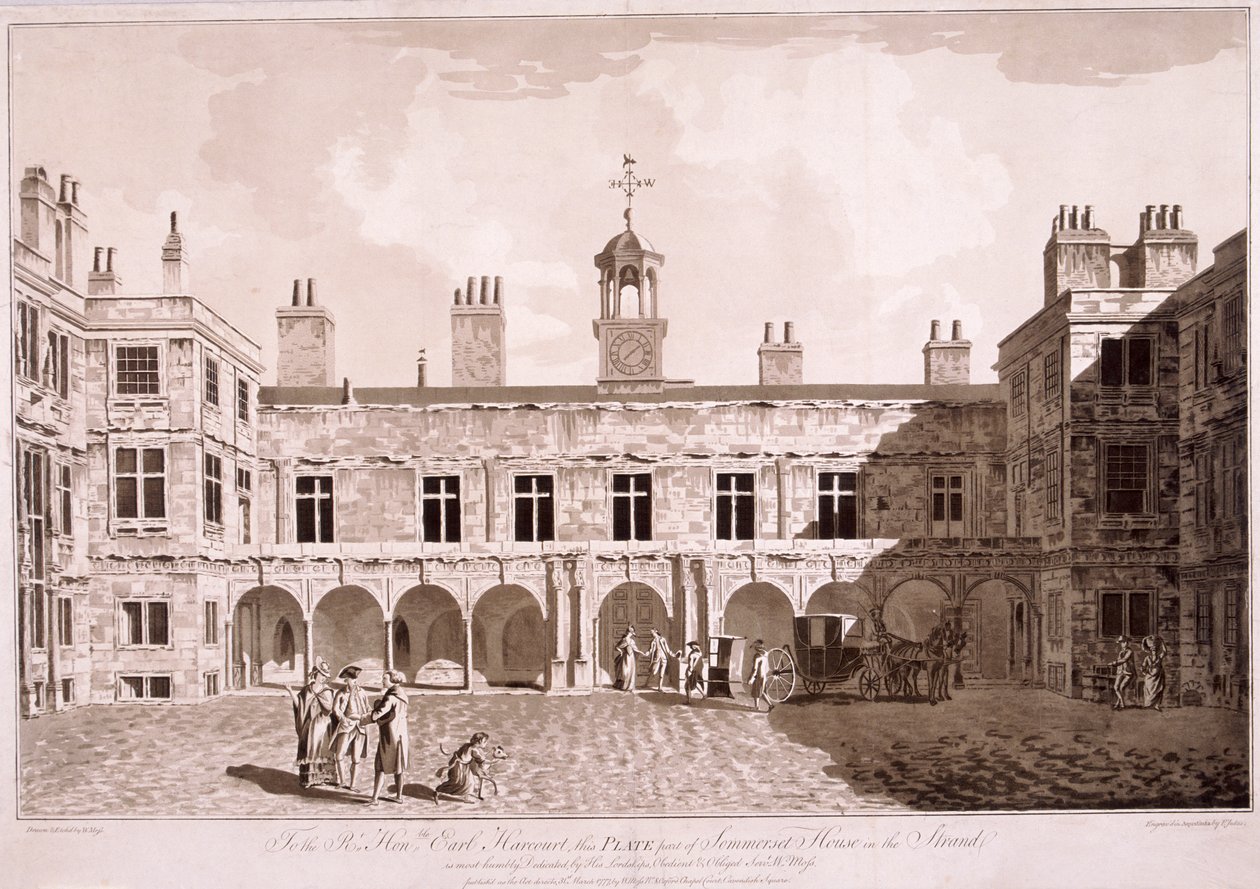 Somerset House, Londen, 1777 door WG Moss
