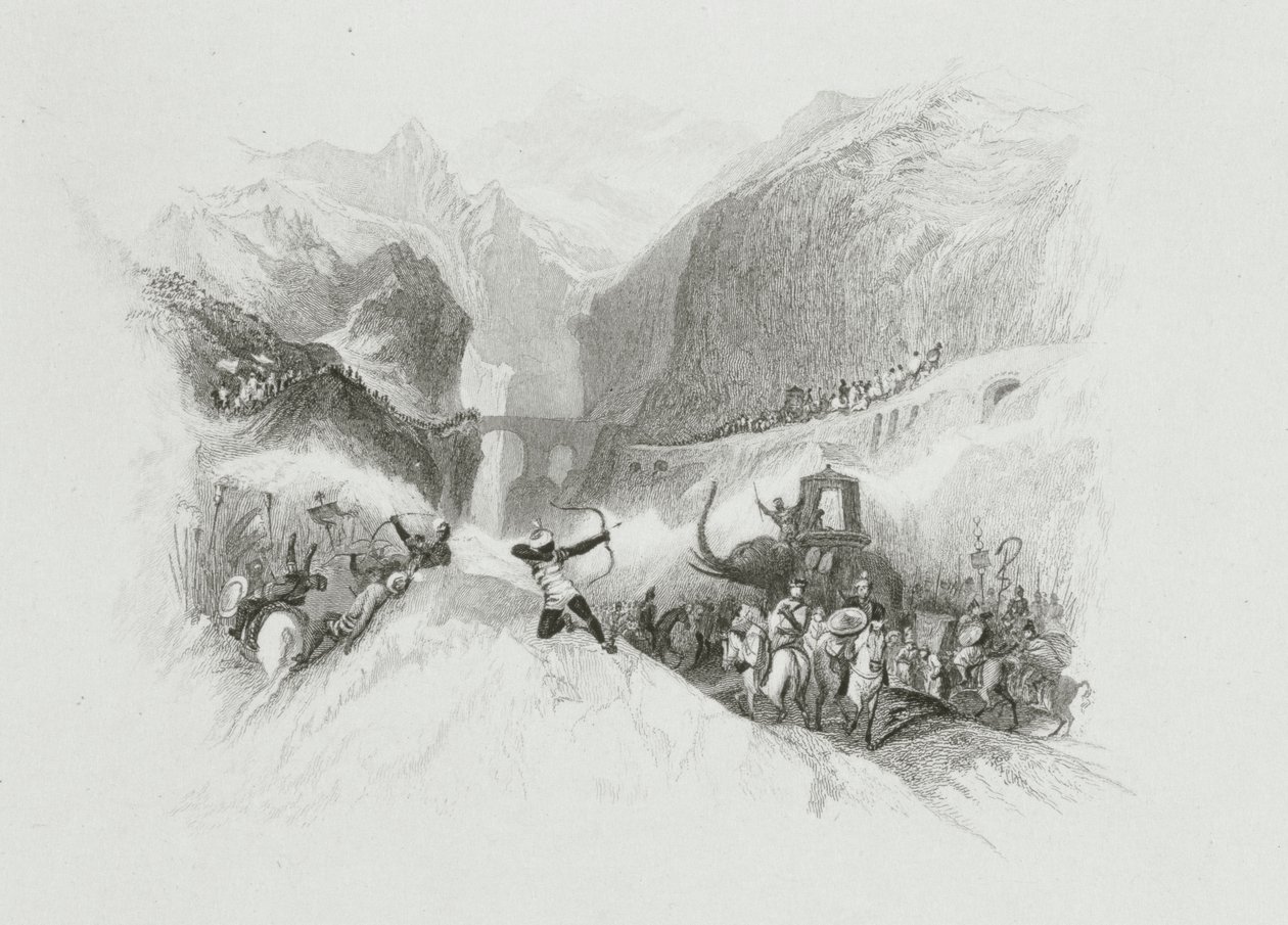 Hannibal (247-183 v.Chr.) trekt de Alpen over door W.R. Smith
