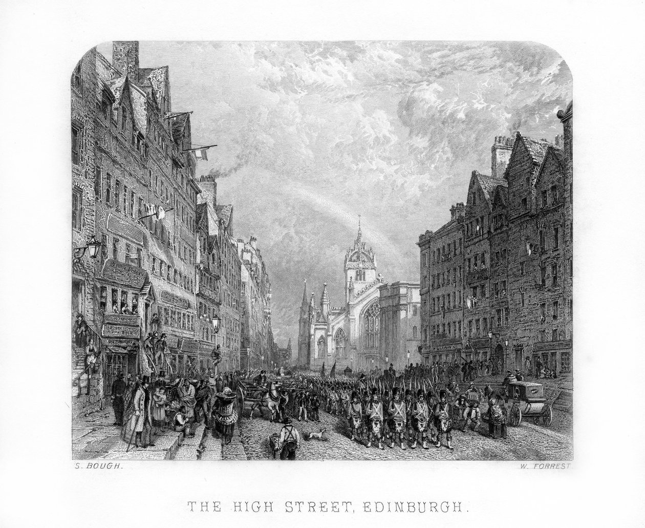 De Hoofdstraat, Edinburgh, 1870 door W. Forrest