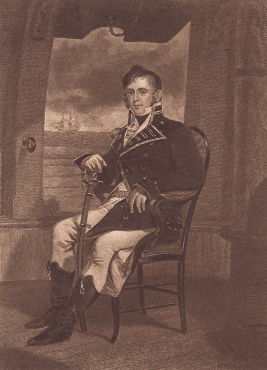 Kapitein James Lawrence door John Ward Dunsmore