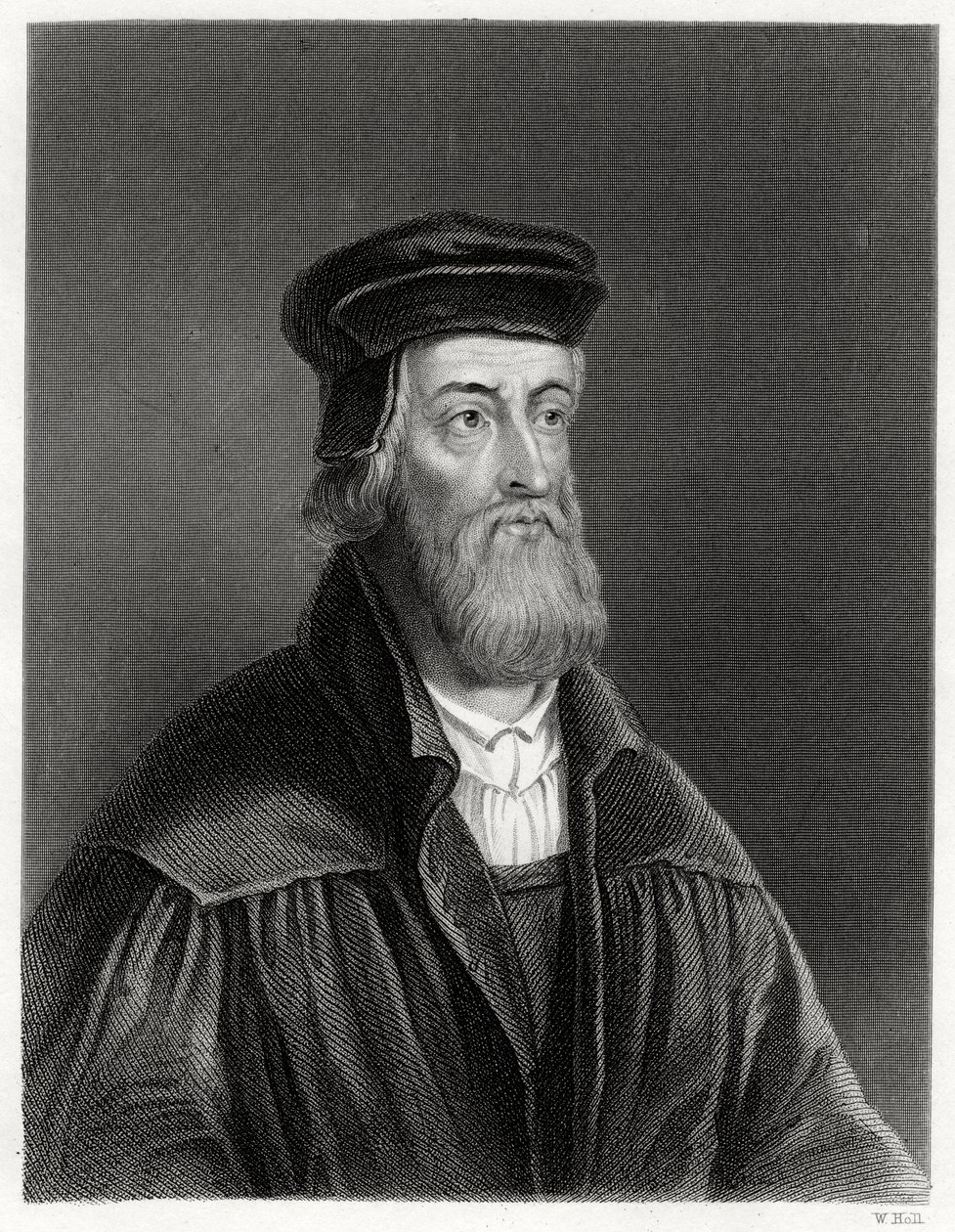 John Wycliffe, Engelse theoloog, 19e eeuw door W. Holl