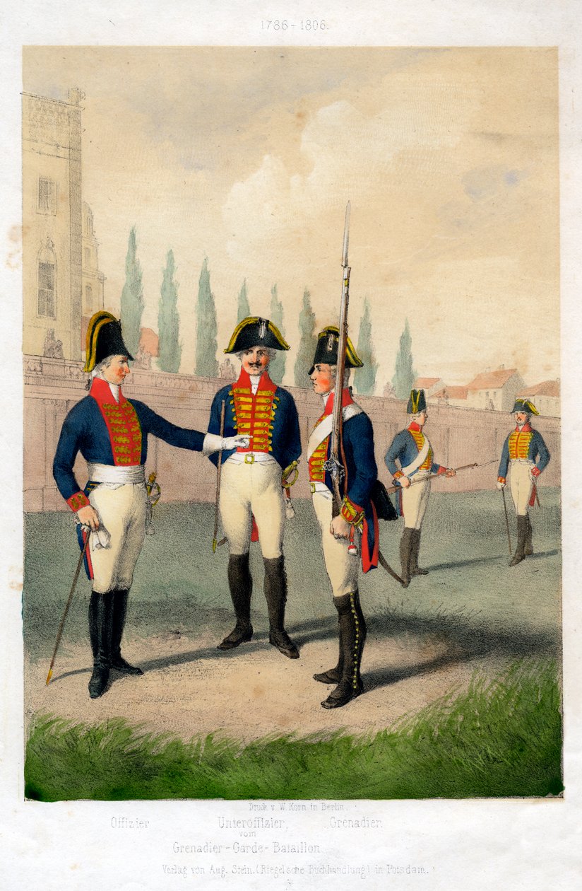Grenadierwachtbataljon, 1786-1806, 19e eeuw door W Korn