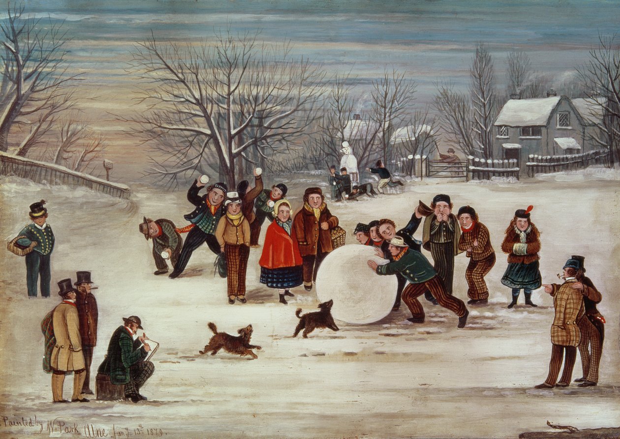 Sneeuwscène door W. Park