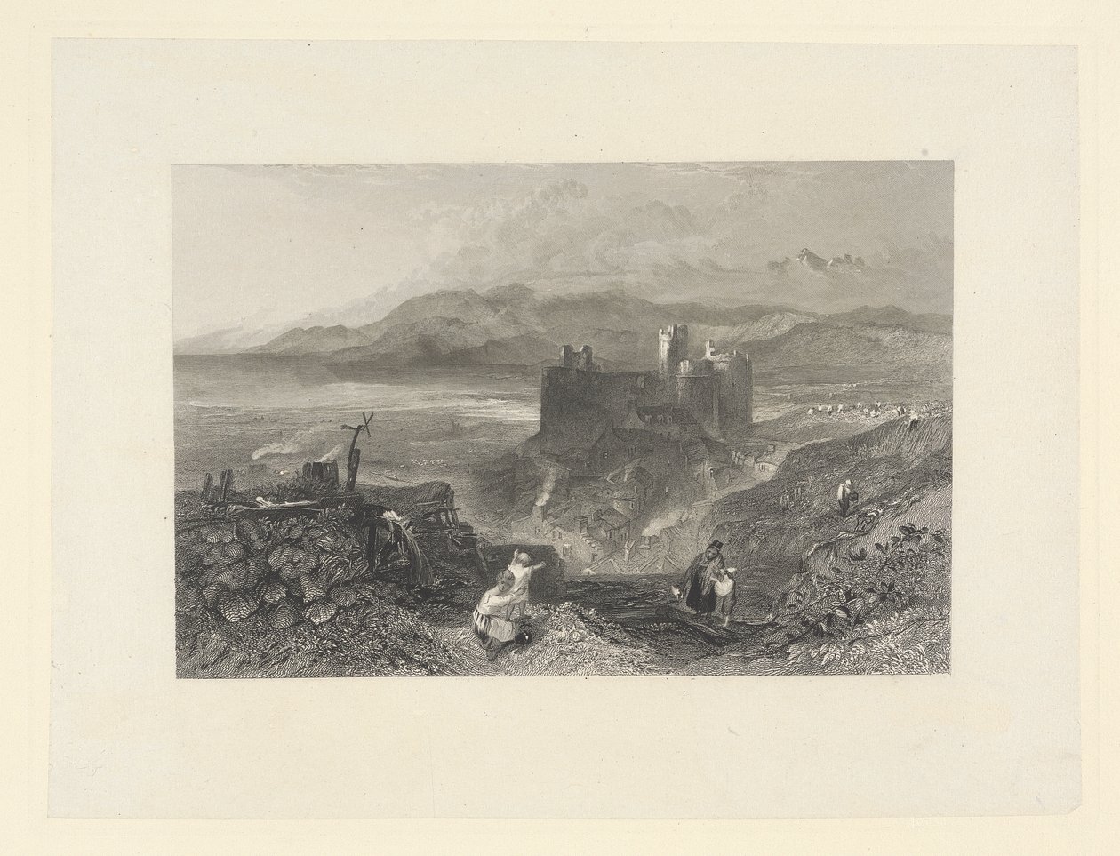 Harlech Castle, Noord-Wales door W. R. Smith